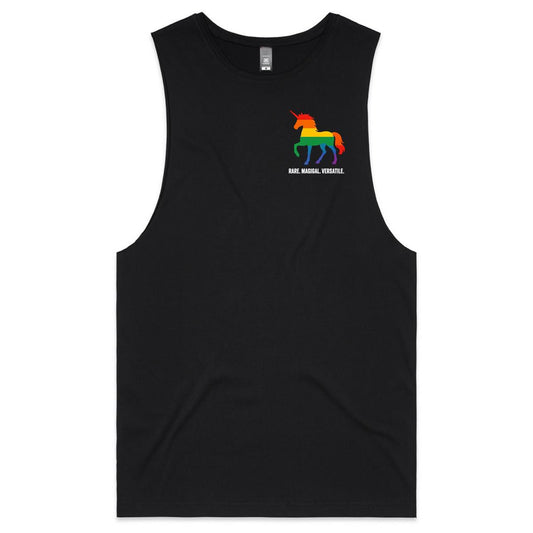 Unicorn - Rare. Magical, Versatile. - Badge - Tank Top Tee