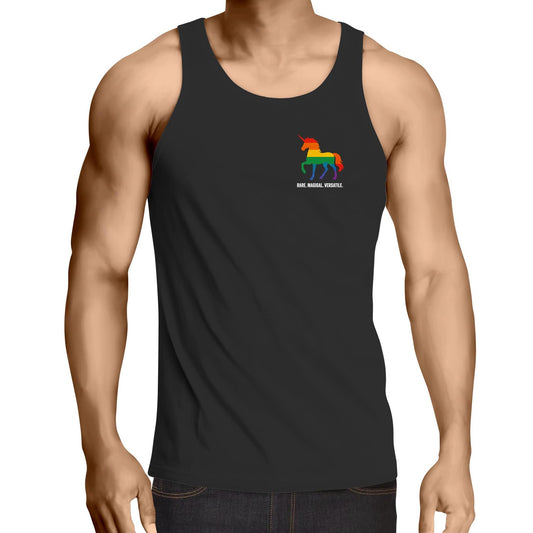 Unicorn - Rare. Magical, Versatile. - Badge - Singlet Top