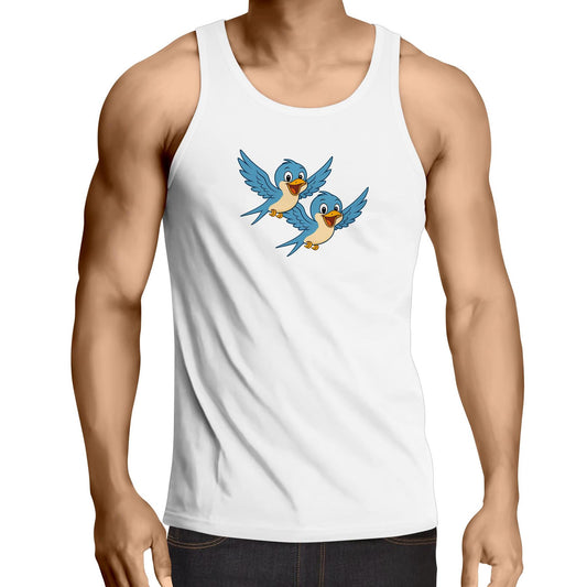 Swallows - Birds - Singlet Top