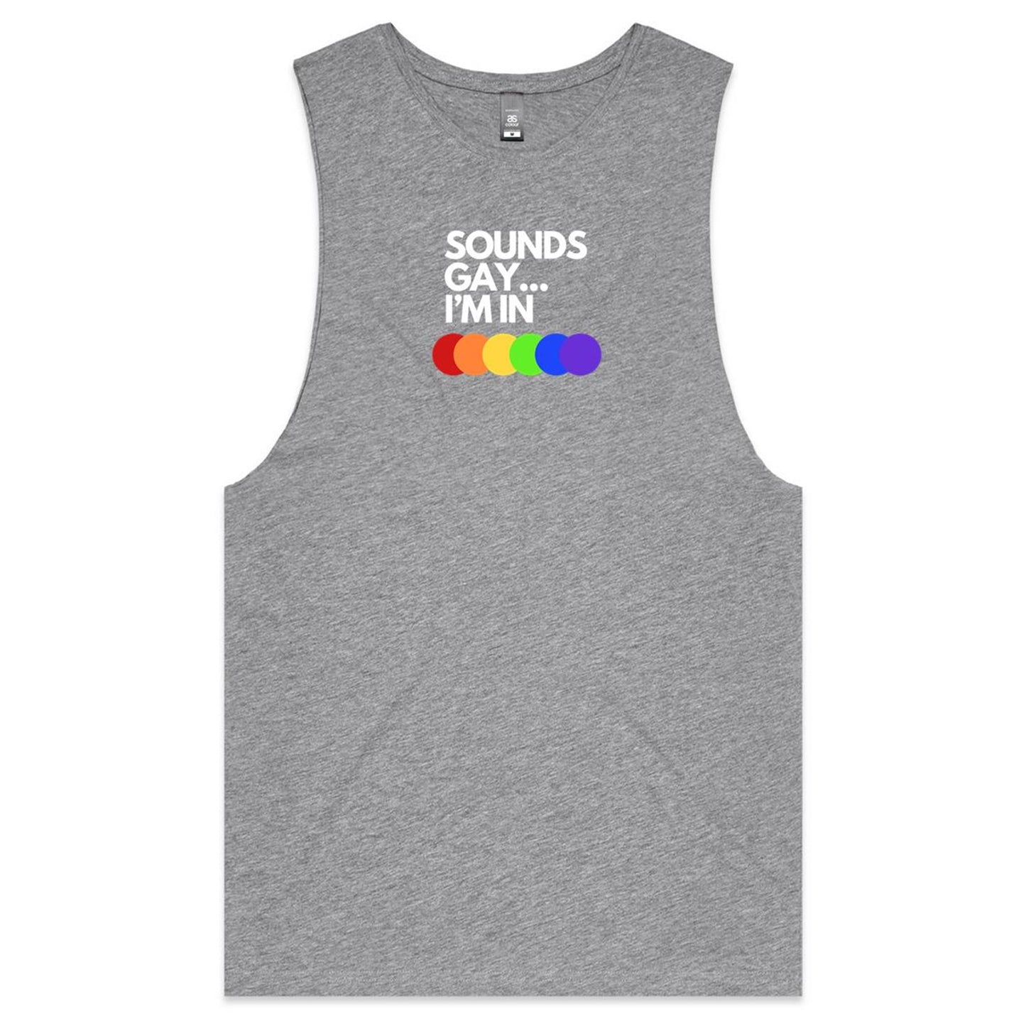 Sounds Gay - White - Tank Top Tee