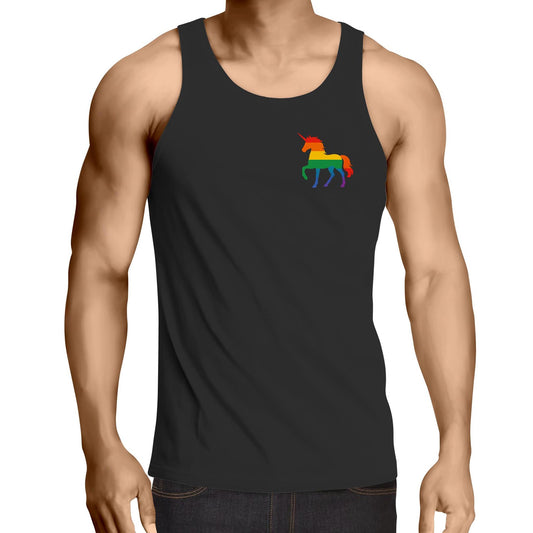 Unicorn - Badge - Singlet Top