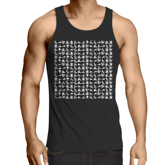 Icons - White - Singlet Top