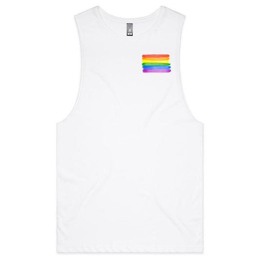 Rainbow Pride - Badge - Tank Top Tee