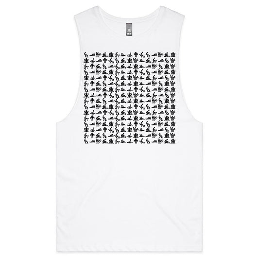 Icons - Black - Tank Top Tee