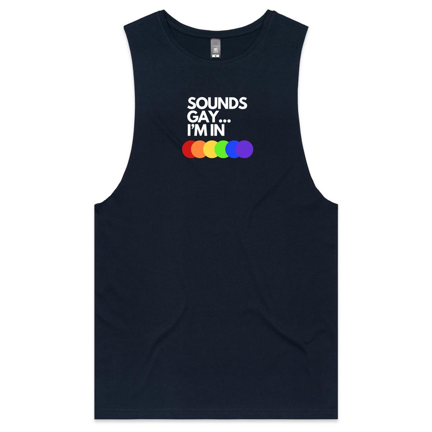 Sounds Gay - White - Tank Top Tee