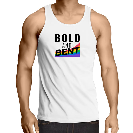Bold and Bent - Black -  Singlet Top