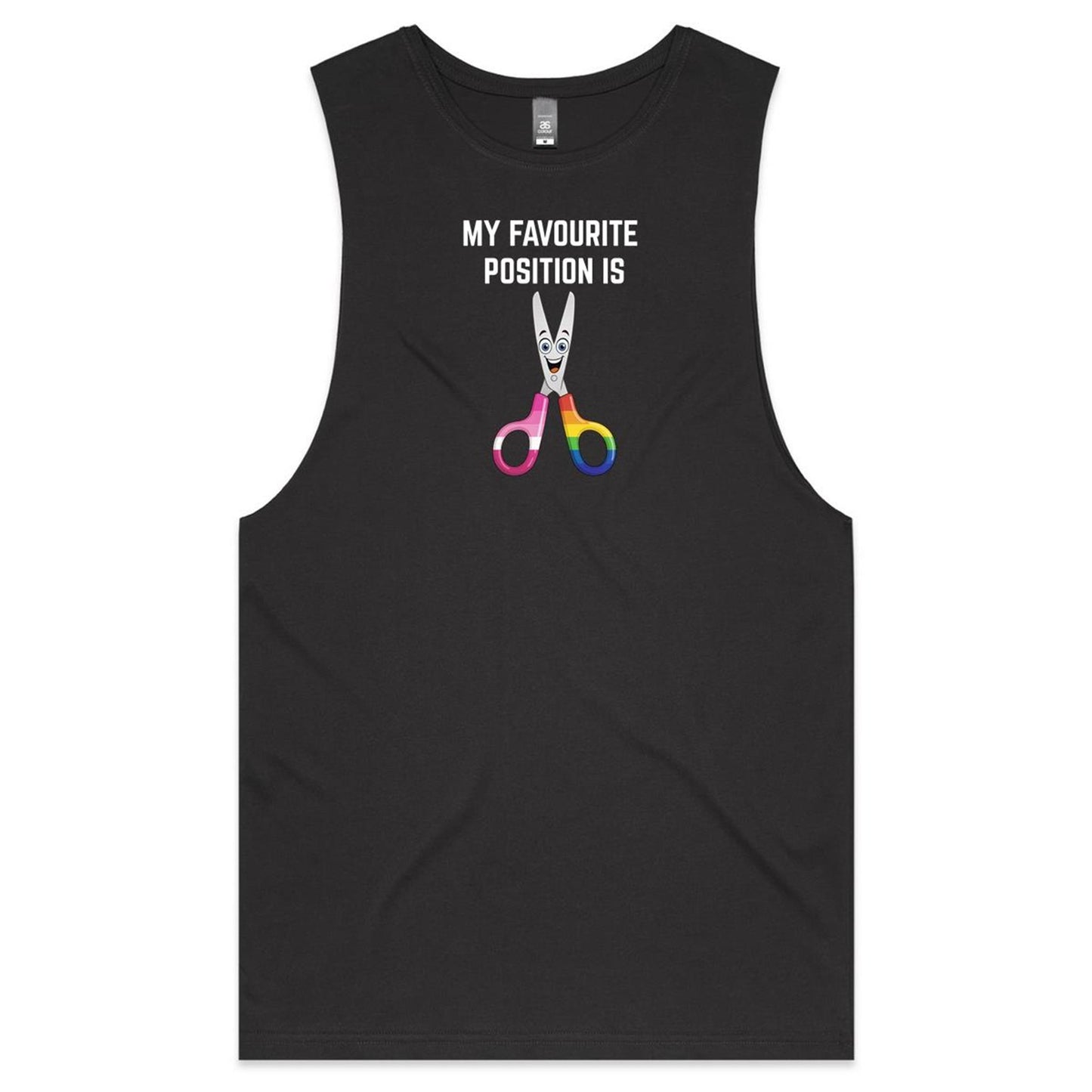 My Favourite Position - White - Tank Top Tee