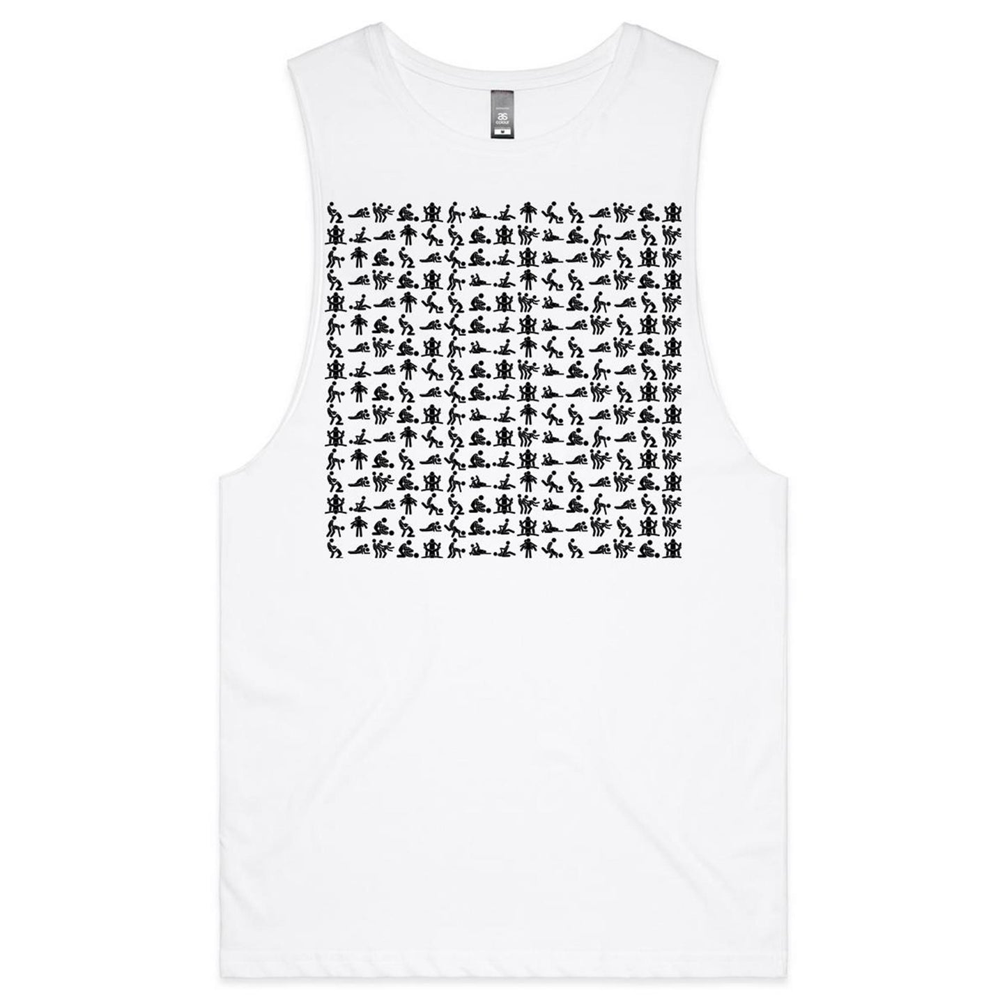 Icons - White - Tank Top Tee