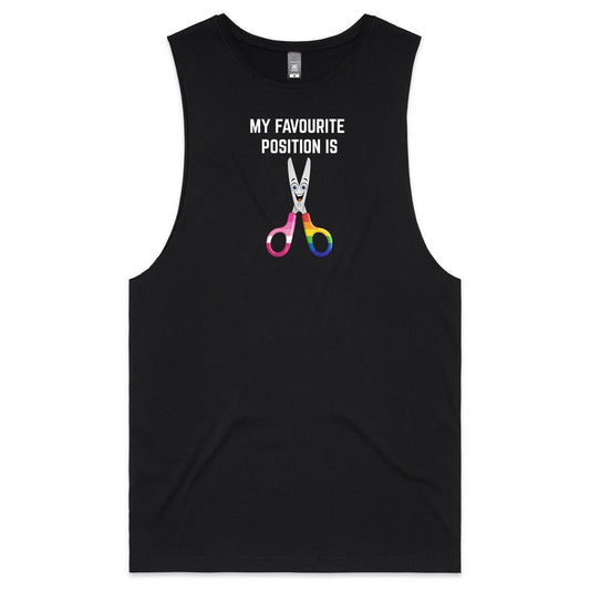 My Favourite Position - White - Tank Top Tee
