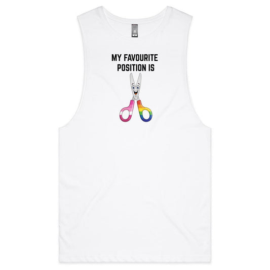 My Favourite Position - Black -  Tank Top Tee