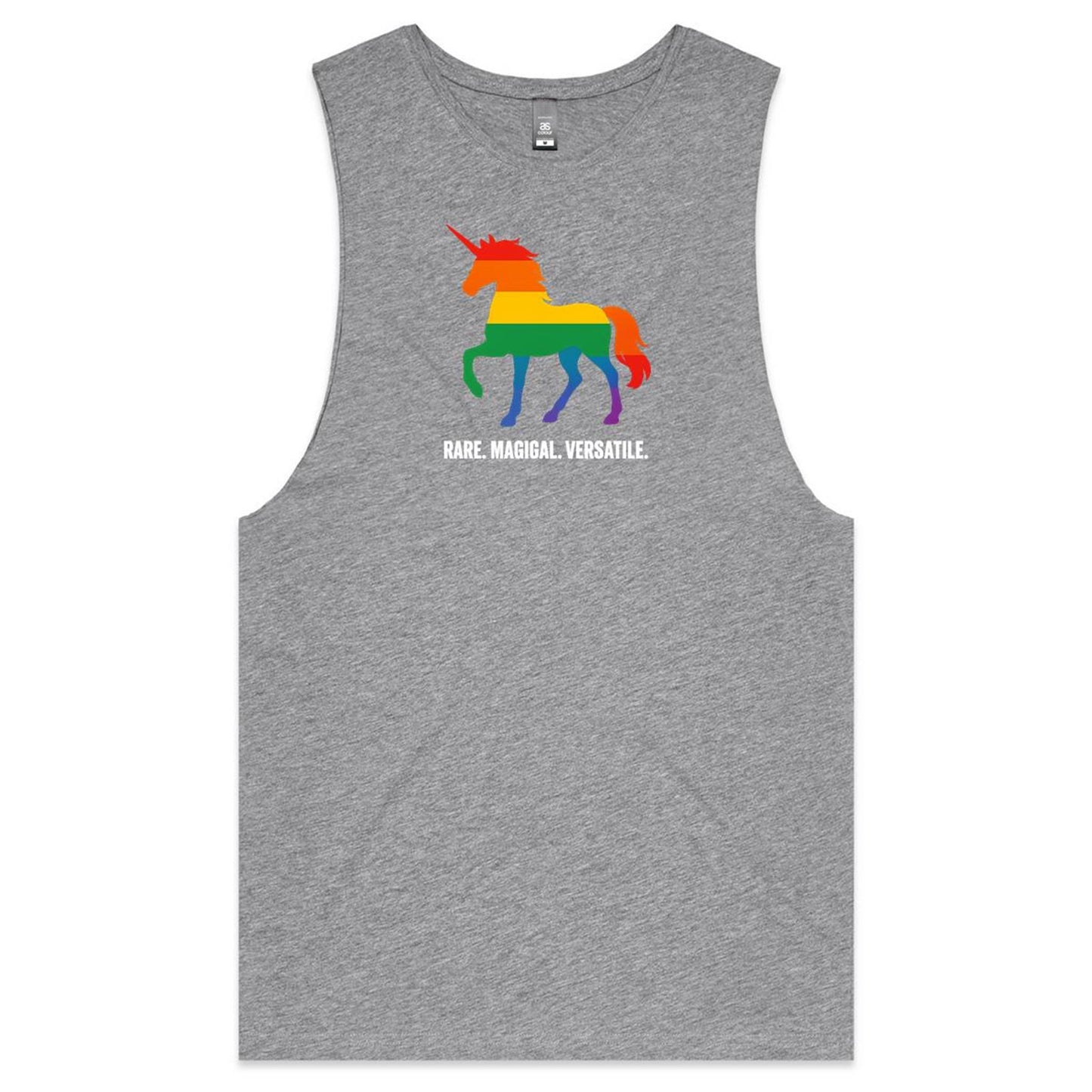 Unicorn - Rare. Magical, Versatile. - Centre - Tank Top Tee