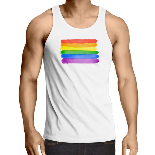 Rainbow Pride - Large - Singlet Top