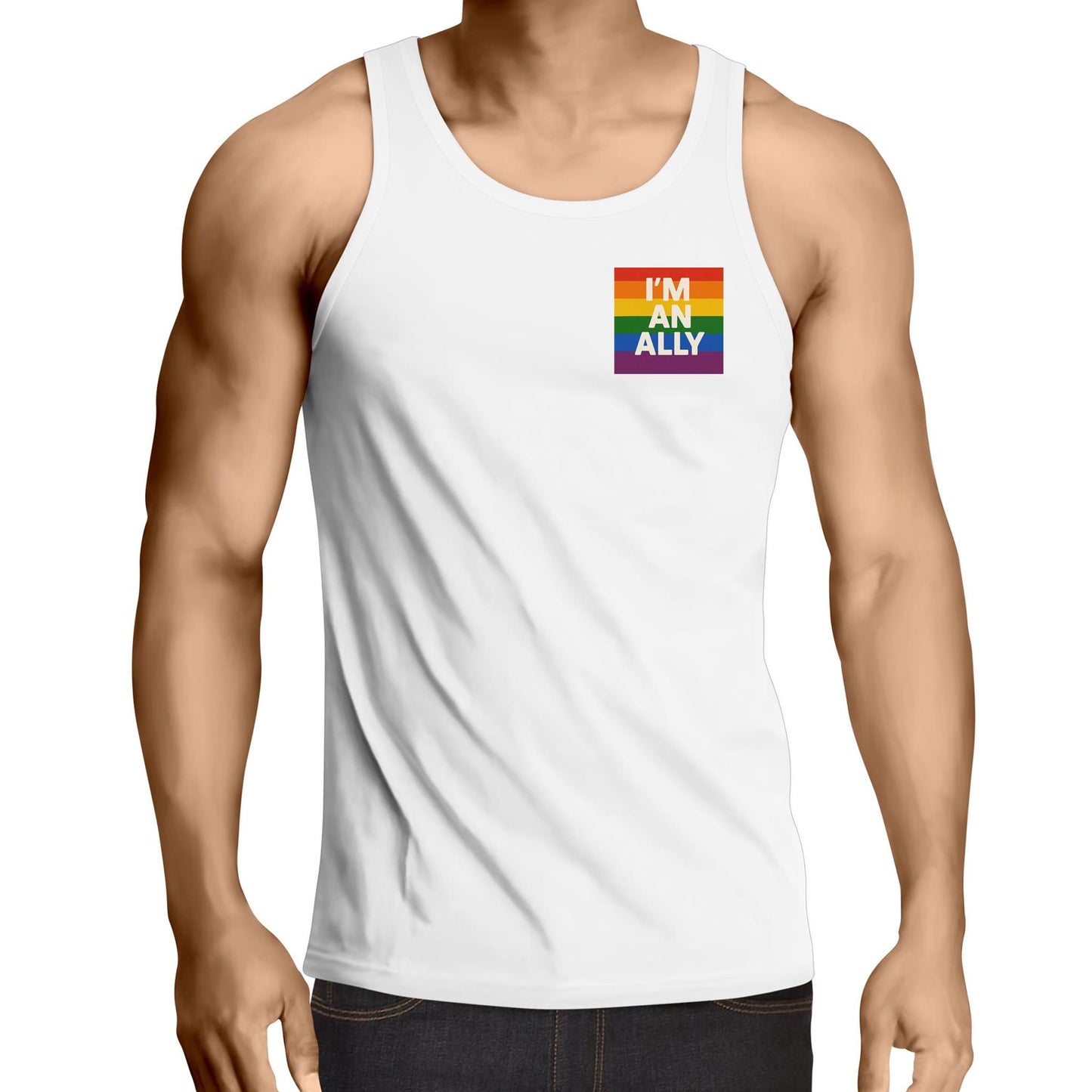 I'm An Ally - Singlet Top