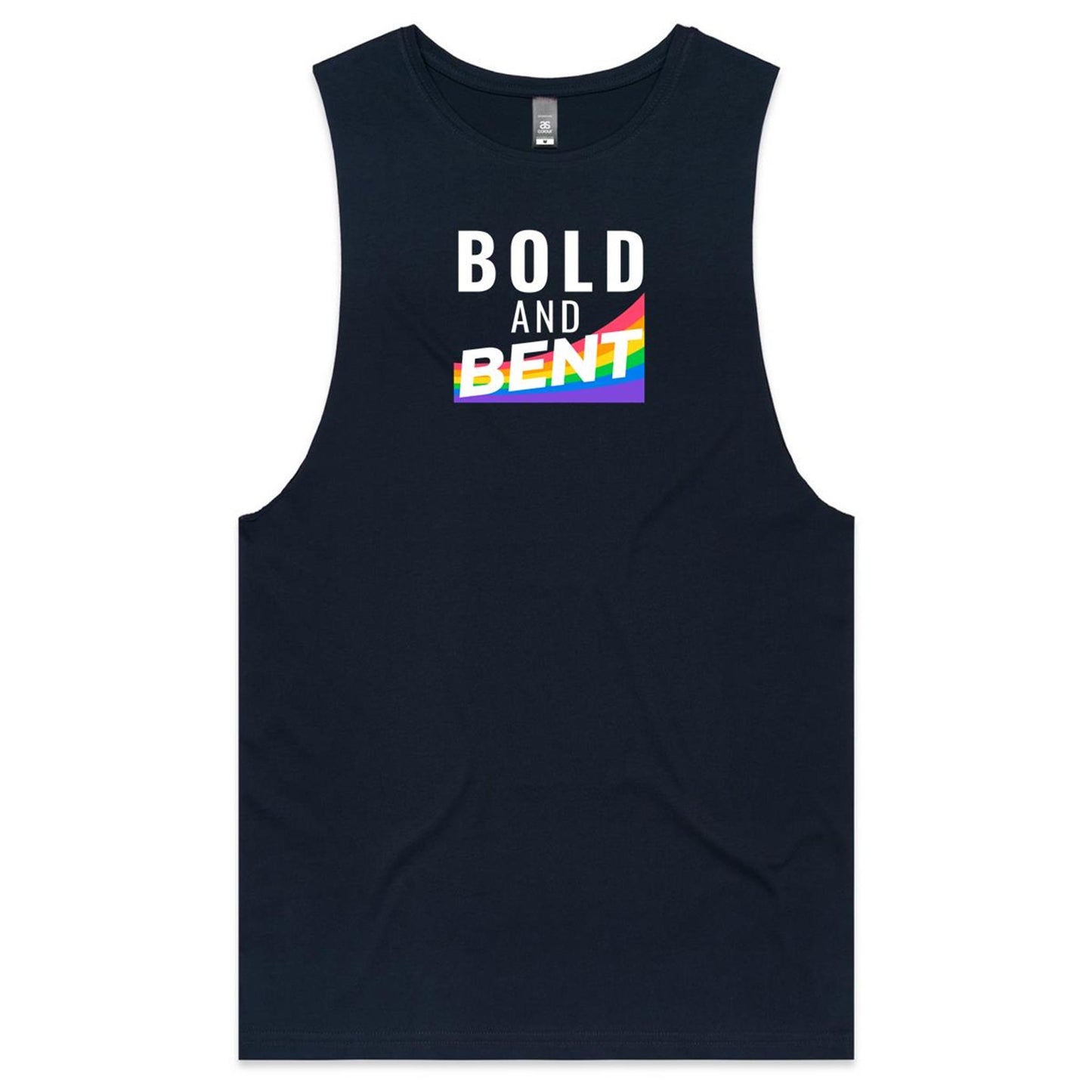 Bold and Bent - White - Tank Top Tee