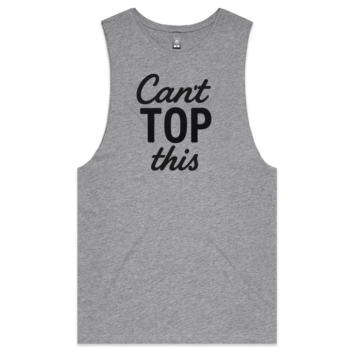 Can't Top This - Black - Tank Top Tee
