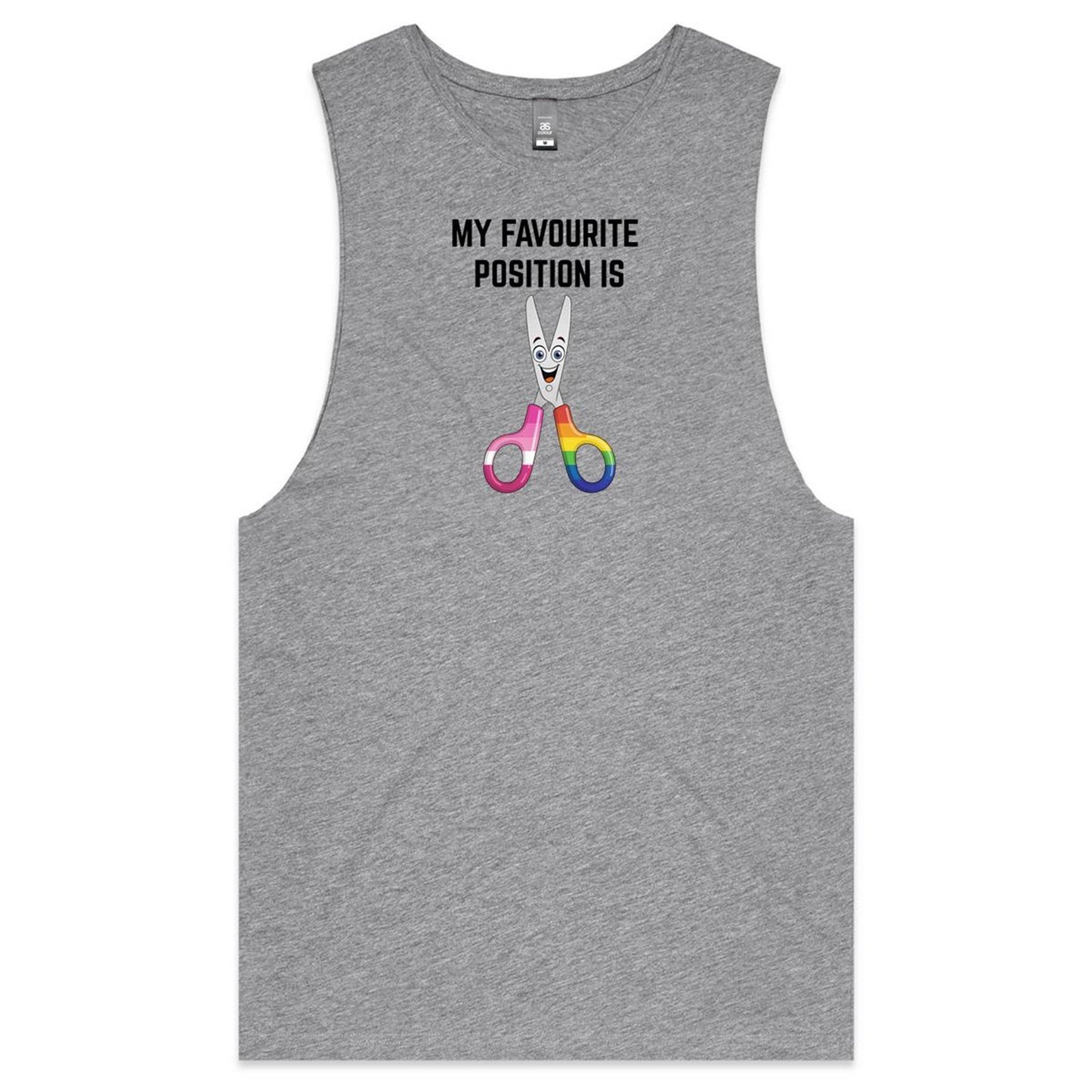 My Favourite Position - Black -  Tank Top Tee