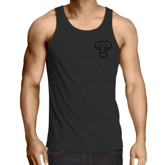 Penis - Black -  Singlet Top